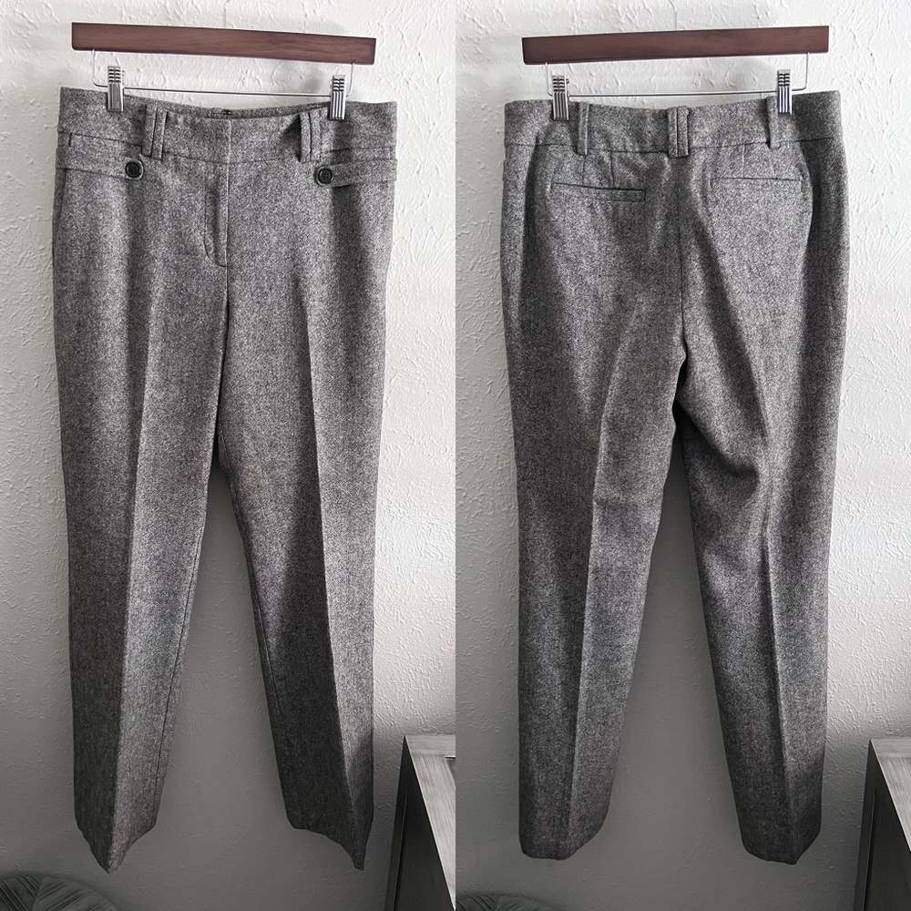 Ann Taylor Factory Signature Fit Wool Blend Straight Leg Pants Women's 8